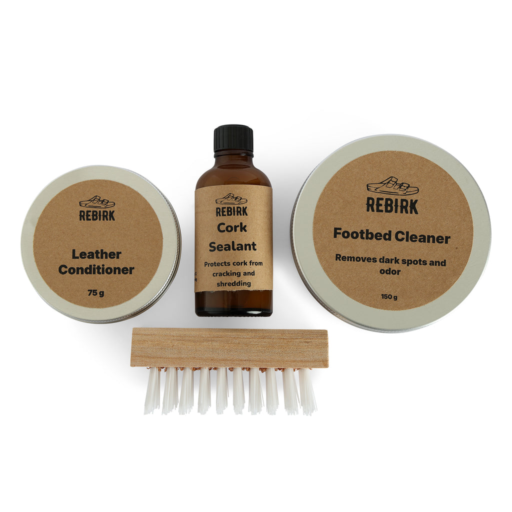 Cleaning kit, Leather Conditioner and Cork Sealant Combo for Birkenstock